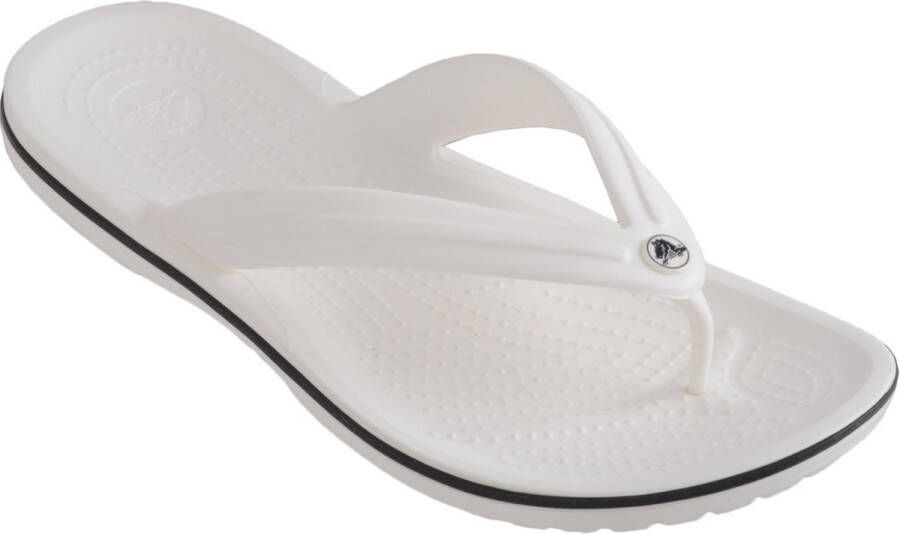 Crocs Sportieve Gestreepte Flip Sandaal White