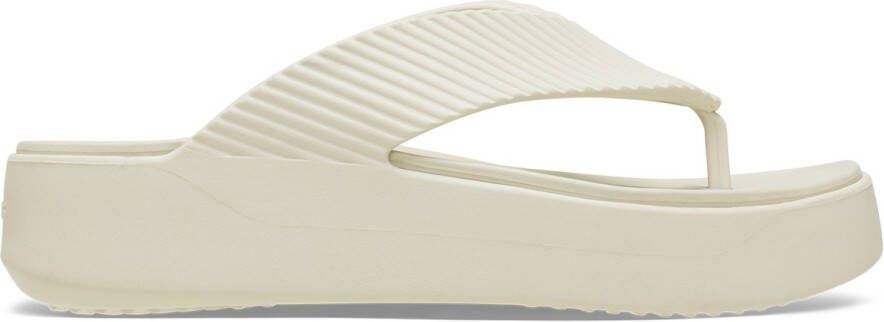 Crocs Women's Getaway Groove Platform Flip Sandalen maat 36-37 beige
