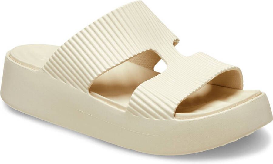 Crocs Women's Getaway Groove Platform HStrap Sandalen maat 41-42 beige