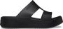 Crocs Badslippers Getaway Platform H-Strap zomerschoen slippers badschoen poolslides zachte binnenzool - Thumbnail 1