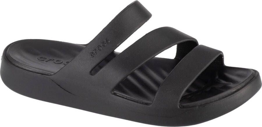 Crocs Badslippers Getaway Strappy zomerschoen badschoen zwembadglijbanen met modieuze bandjes