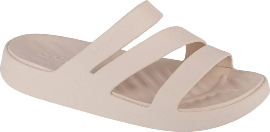Crocs Getaway Strappy Sandal W 209587-160 Vrouwen Beige Slippers