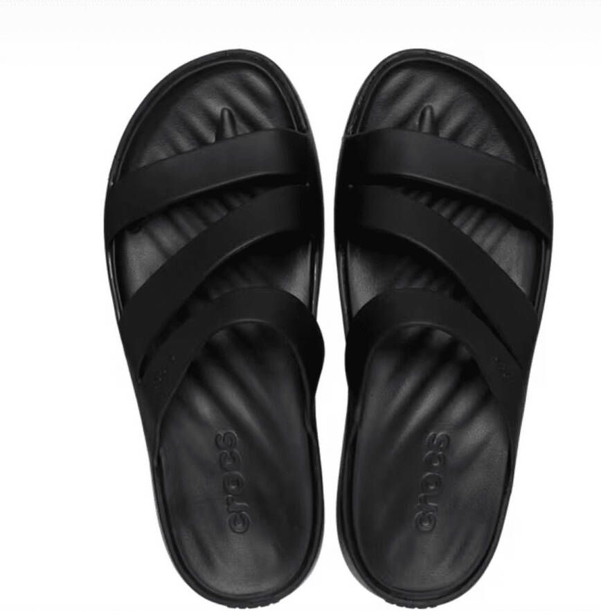 Crocs Getaway Strappy Slippers Black