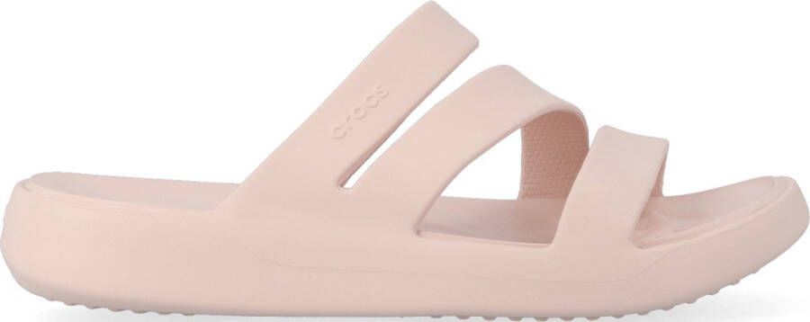 Crocs Getaway Strappy Sandal W 209587-6UR Vrouwen Beige Slippers