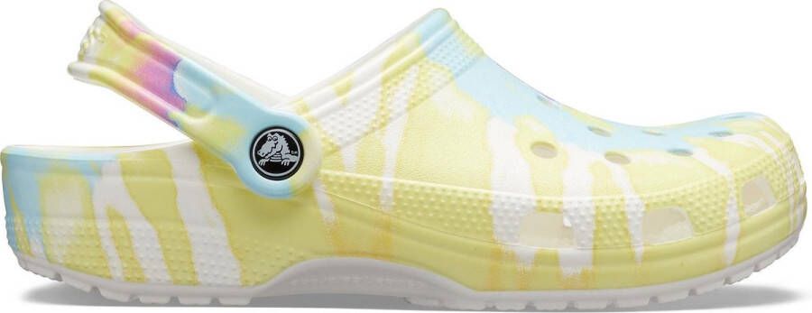 Crocs Classic Tie Dye Graphic Clog White Multi Schoenmaat 34 37 Slides & sandalen 205453 94S