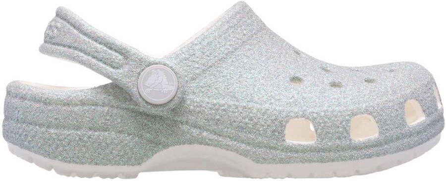 Crocs Kid's Classic Iridescent Glitter Sandalen maat 28-29 grijs