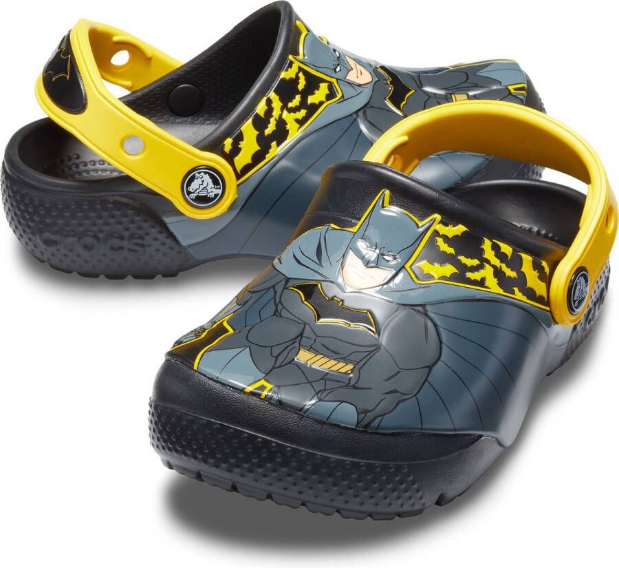 Crocs Kids Fun Lab Iconische Bat Klomppantoffels 205514 Zwart