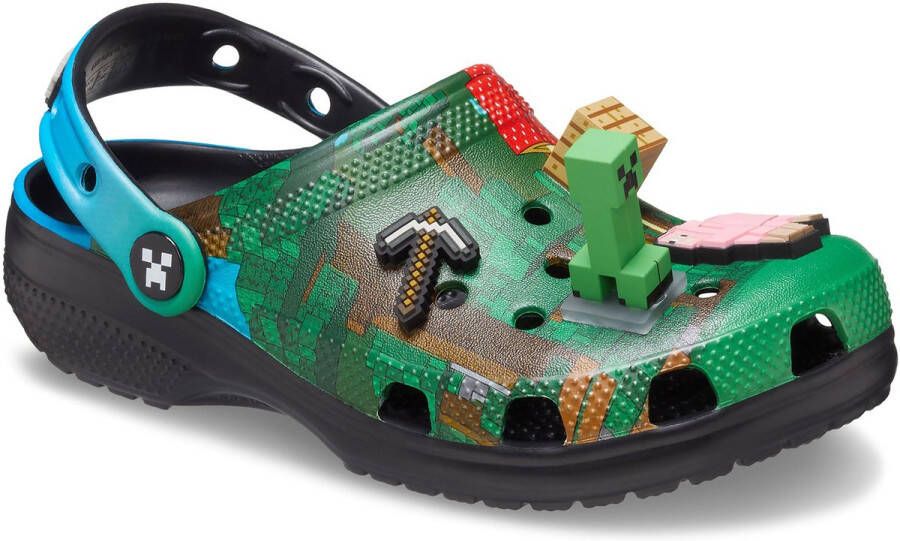 Crocs Kinderschoenen Minecraft Classic Clog Sandaal 210830-90H groen Multi