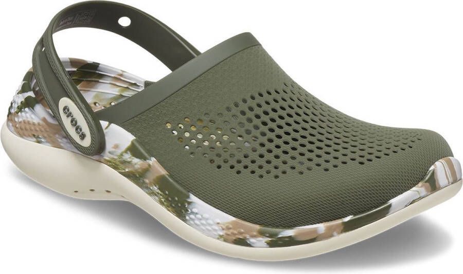 Crocs Literide 360 Marbled Klompen Groen