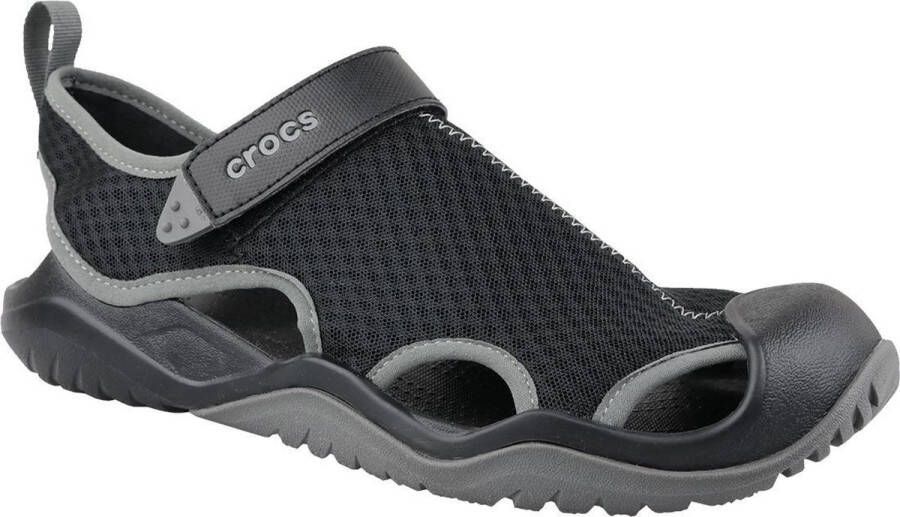 Crocs Sandalen Swiftwater Mesh Deck Sandal Badsandaal zomerschoen met klittenbandsluiting