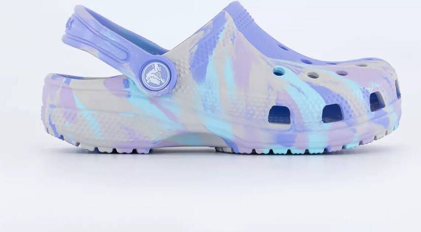 Crocs Kid's Classic Marbled Clog Sandalen maat C11 blauw purper