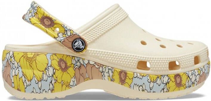 Crocs Mega Crush Retro Floral Vanilla Multi M6 W8