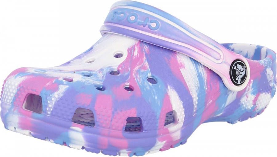 Crocs Classic Marbled Kinderklompen Kinderen White Pink
