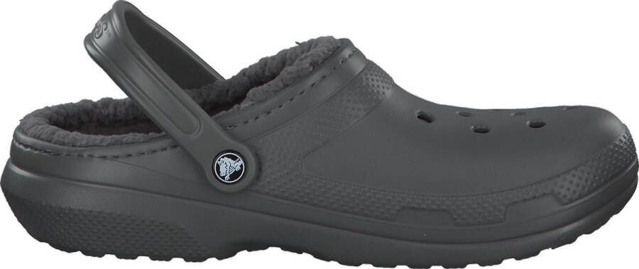 Crocs Pantoffels Classic Lined Clog tuinschoen slippers klomp met knuffelig nepleer