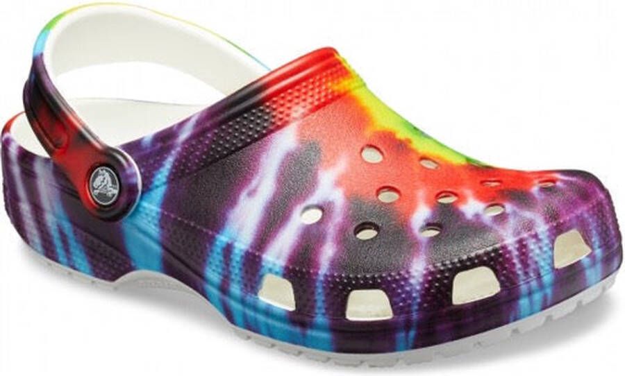 Crocs Kid's Classic Tiedye Graphic Clog Sandalen maat C11 purper