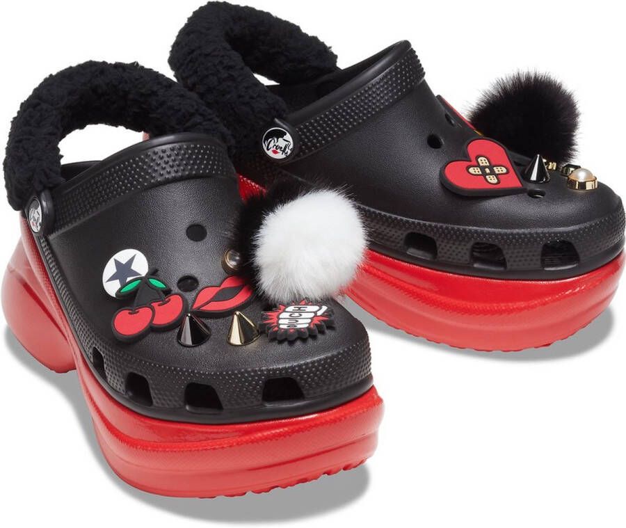 Crocs SPECIALS Classic Bae Cruella Vrouwen Zwart-rood W6