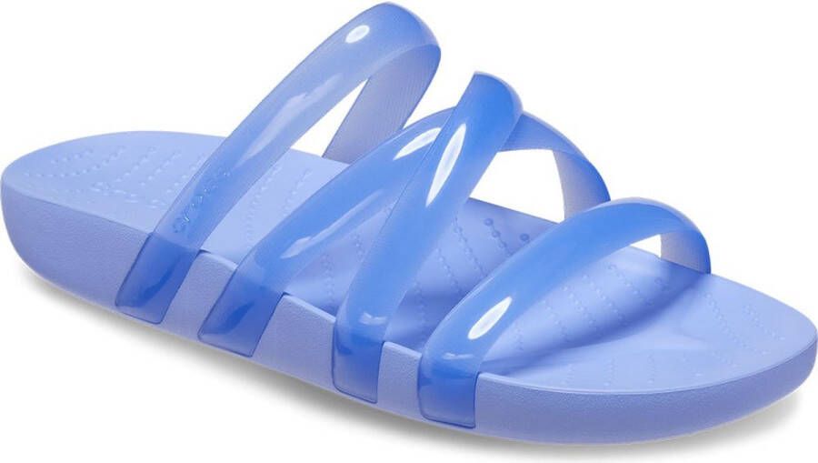 Crocs Splash Glossy Strappy Klompen Blauw Vrouw