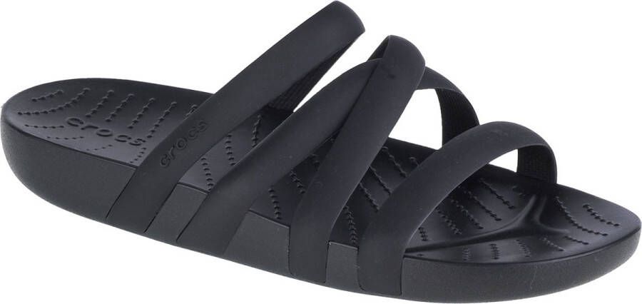 Crocs Splash Strappy Sandal 208217-001 Vrouwen Zwart Slippers