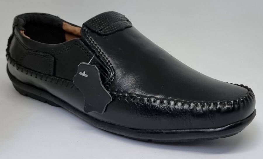 Hitman Schoenen Combine Heren Schoenen 100% Echt Leer Loafers Heren Instappers Heren Extra Grote Maten Bruin - Foto 8