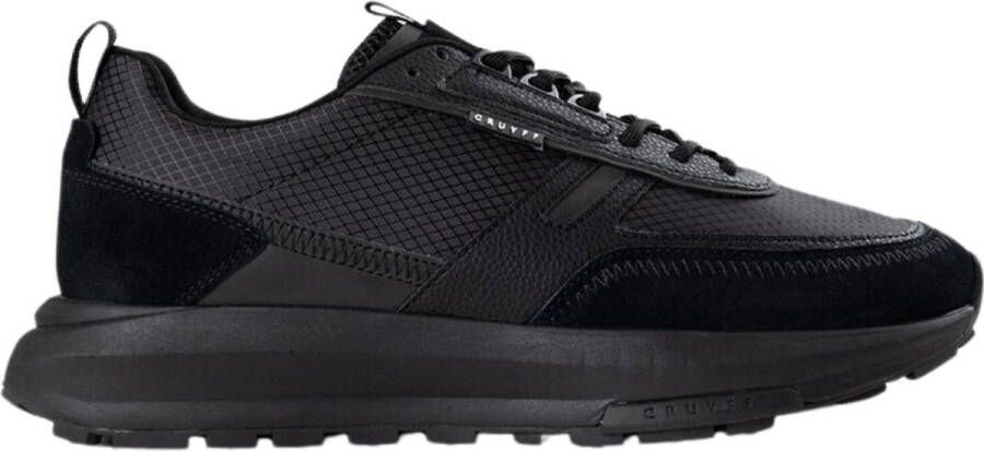 Cruyff Zwarte Sneakers met Witte Details Black Heren
