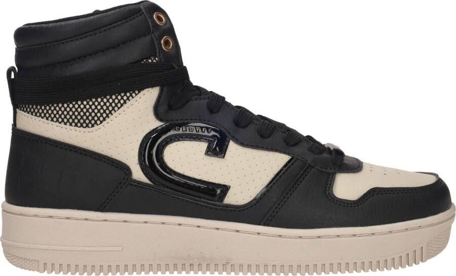 Cruyff Beige High Top Sneakers met Zwarte Accenten Black Heren - Foto 6