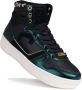 Cruyff Campo High Lux Hoge sneakers Leren Sneaker Dames Zwart - Thumbnail 2