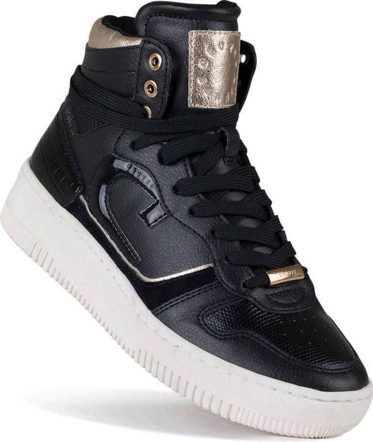 Cruyff Beige High Top Sneakers met Zwarte Accenten Black Heren - Foto 5