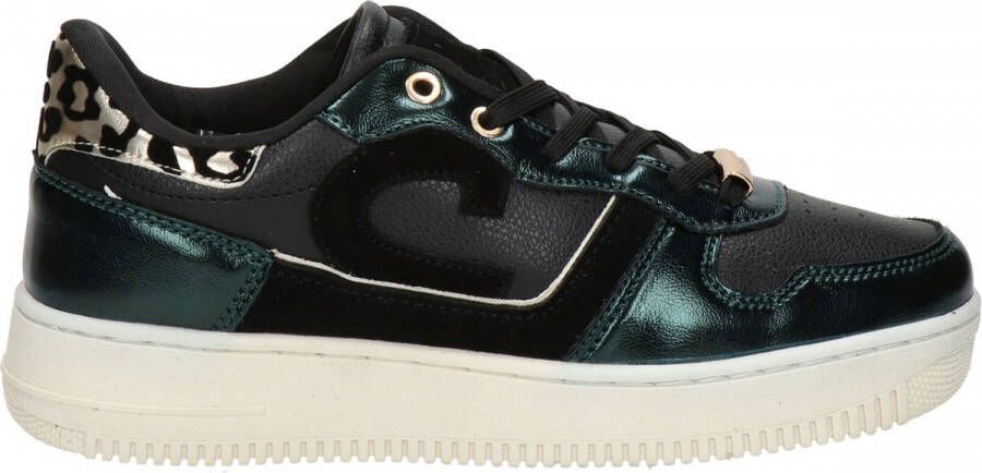 Cruyff Campo Low Lux zwart groen sneakers dames (CC223942559)