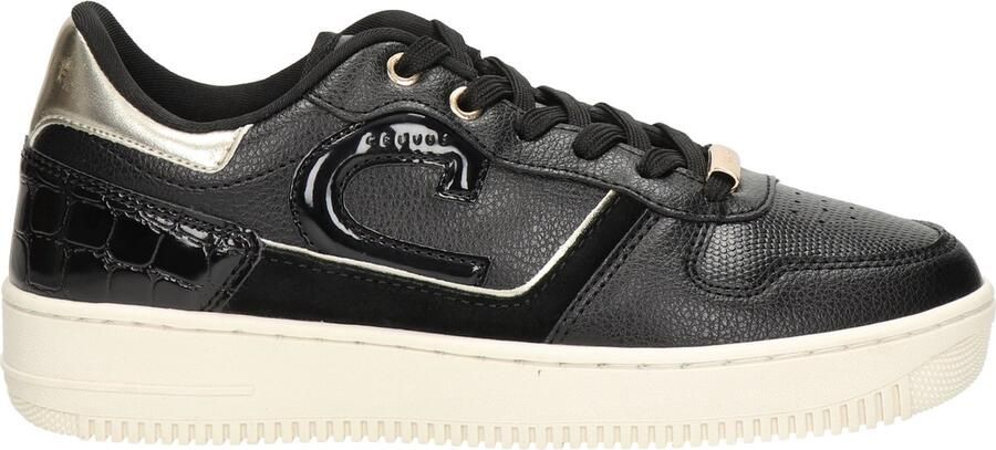 Cruyff Campo Low Lux Black Gold Zwart Leer Lage sneakers Dames - Foto 8