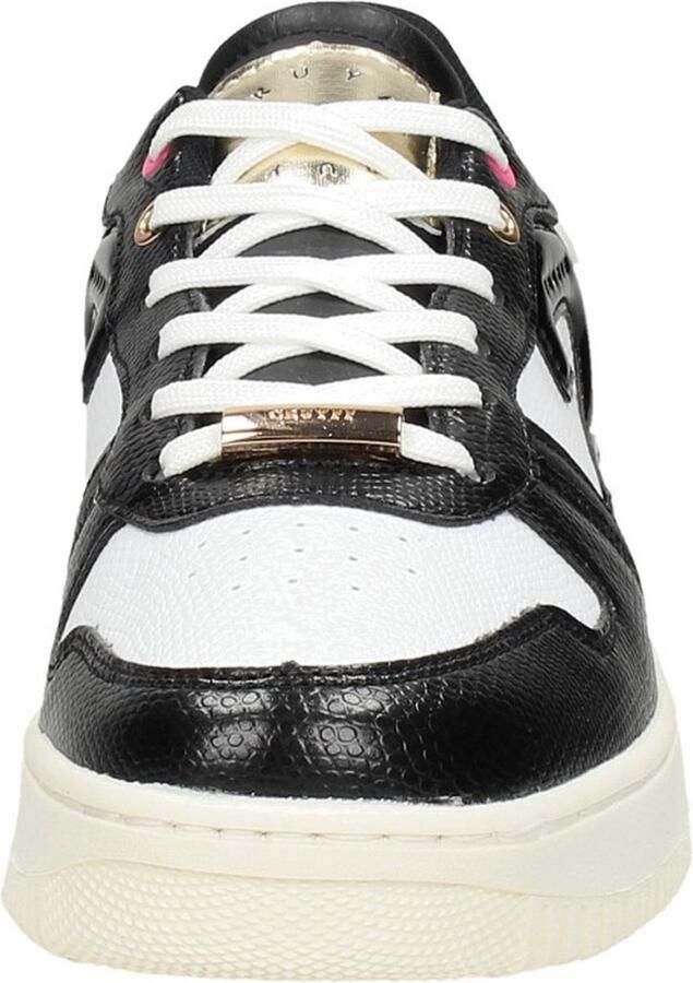 Cruyff Campo Low Lux Black Gold Zwart Leer Lage sneakers Dames