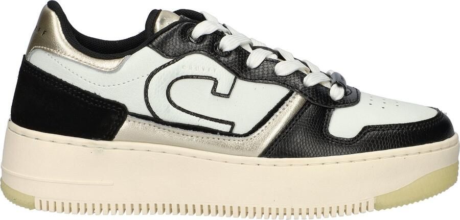 Cruyff Campo Low Lux Black Gold Zwart Leer Lage sneakers Dames - Foto 4