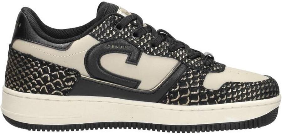 Cruyff Campo Low Lux black cream Zwart Leer Lage sneakers Dames - Foto 3