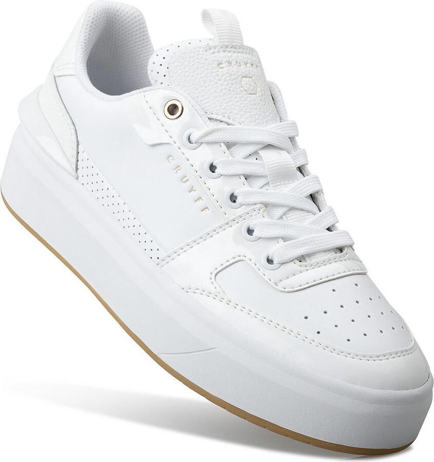 Cruyff Endorsed Tennis sneakers wit Leer Lage sneakers Dames