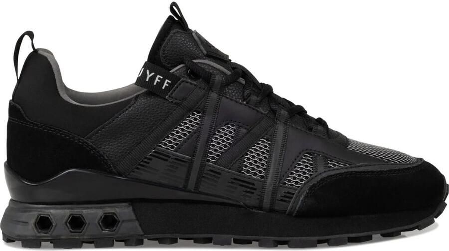 Cruyff Fearia Futura sneakers zwart Leer