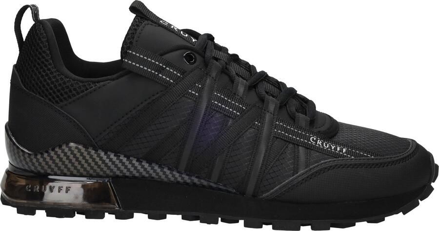 Cruyff Fearia black Zwart Leerlook Lage sneakers Heren