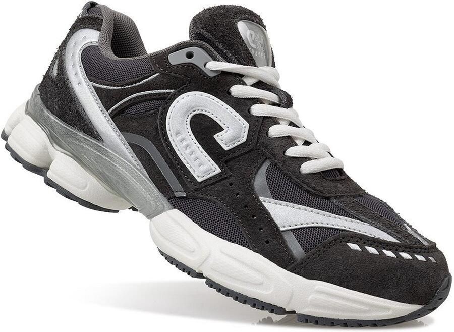 Cruyff Marato Runner Sneakers Leren Sneaker Dames Antraciet - Foto 3