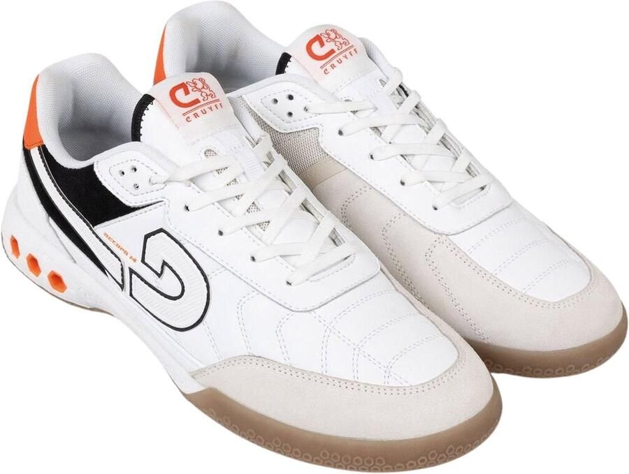 Cruyff Recopa 14 Zaalvoetbalschoenen (IN) Wit Zwart Oranje
