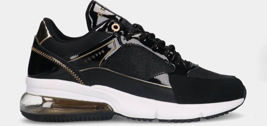 Cruyff Diamond Sneakers zwart Suede