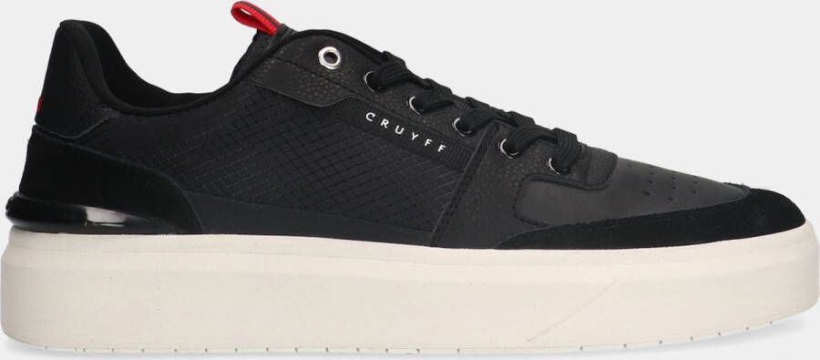 Cruyff Endorsed Tennis 953 Black Red heren sneakers