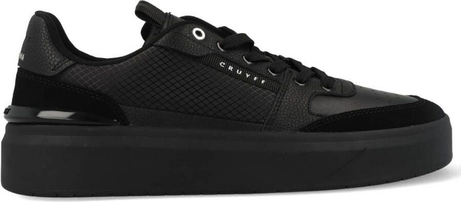 Cruyff Endorsed Tennis | Black Zwart Leer Lage sneakers Heren