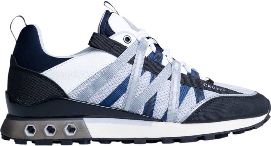 Cruyff Fearia Hex Tech Navy Lt. Grey Mesh Heren