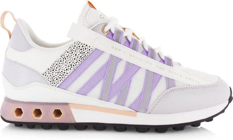 Cruyff Fearia wit paars sneakers dames (CC231970999) - Foto 5