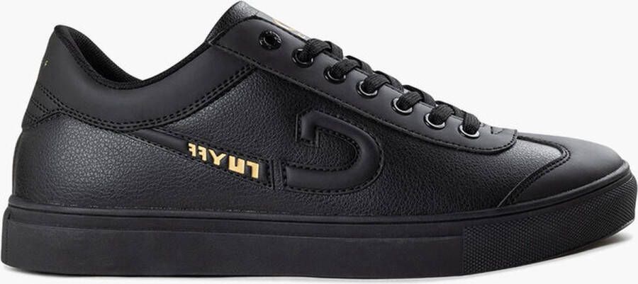 Cruyff Zwarte Sneaker met Gouden Accenten voor Heren Zwart Heren