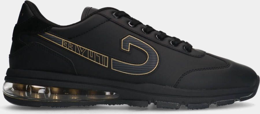 Cruyff flash runner black gold heren sneakers