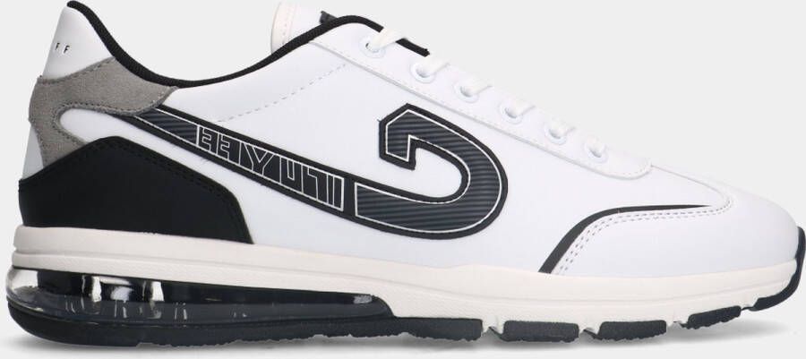 Cruyff flash runner white black heren sneakers