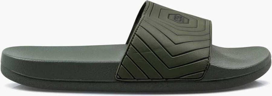 Cruyff Hex slide slipper groen