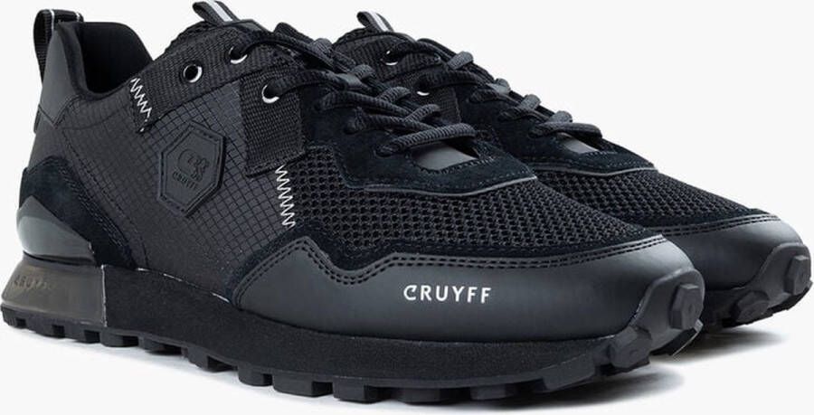 Cruyff Stijlvolle Hex Superbia Sneakers Matt Ripstop Carbon Embossed Black Heren