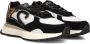 Cruyff Hyde Runner black beige leopard Zwart Leerlook Lage sneakers Dames - Thumbnail 1