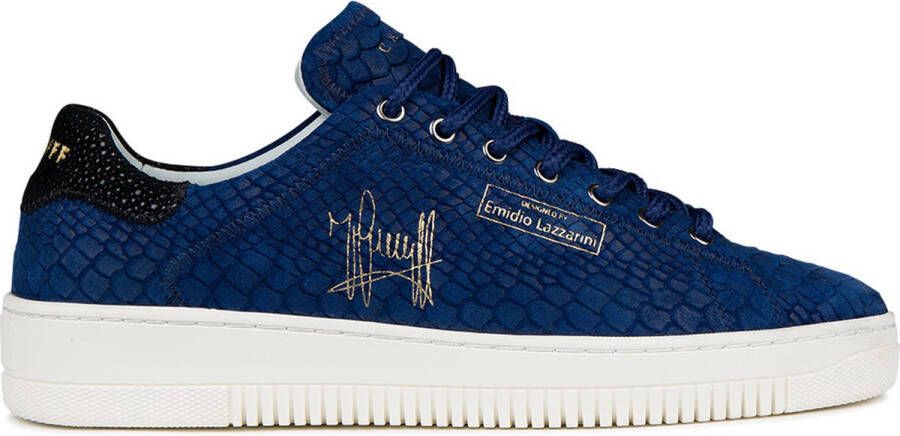 Cruyff Joan Anaconda blauw suède sneakers heren(CC213065601 )