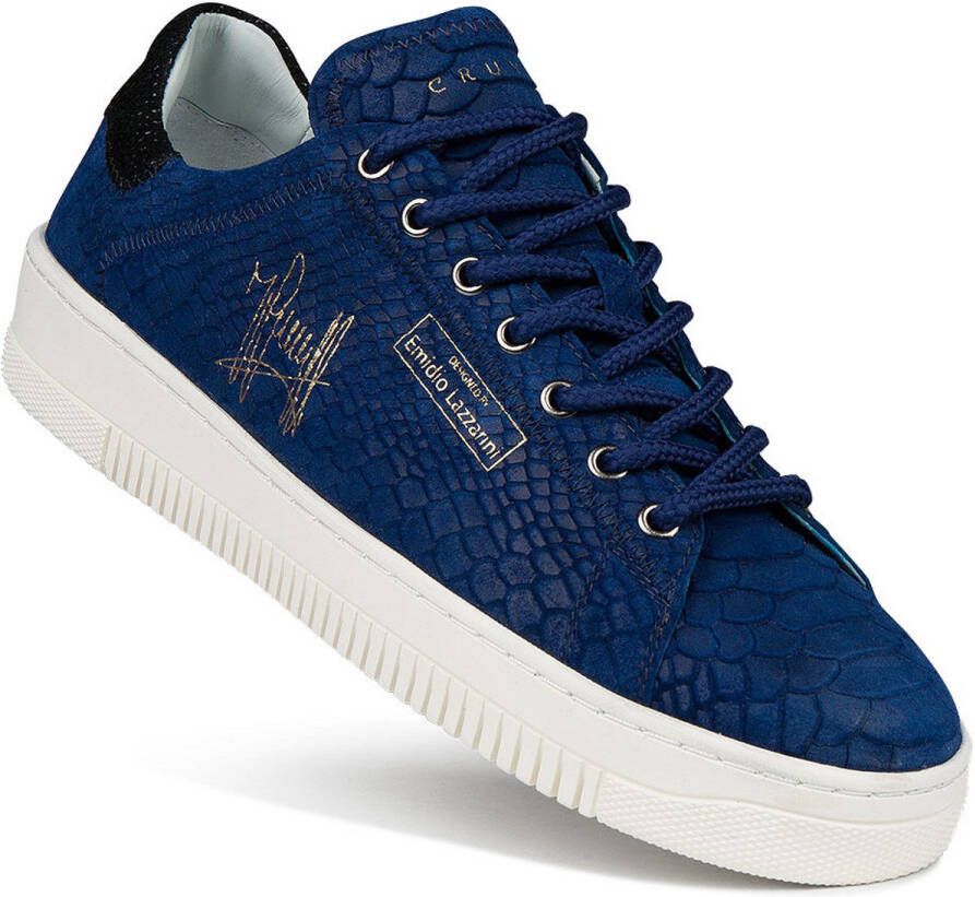 Cruyff Joan Anaconda blauw sneakers heren (C )